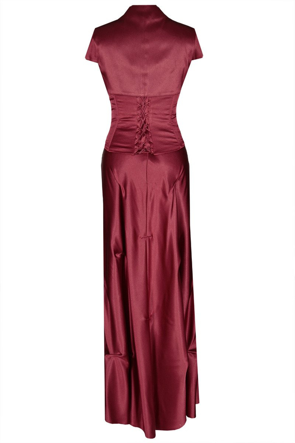 Sukienka FSU019 BORDOWY