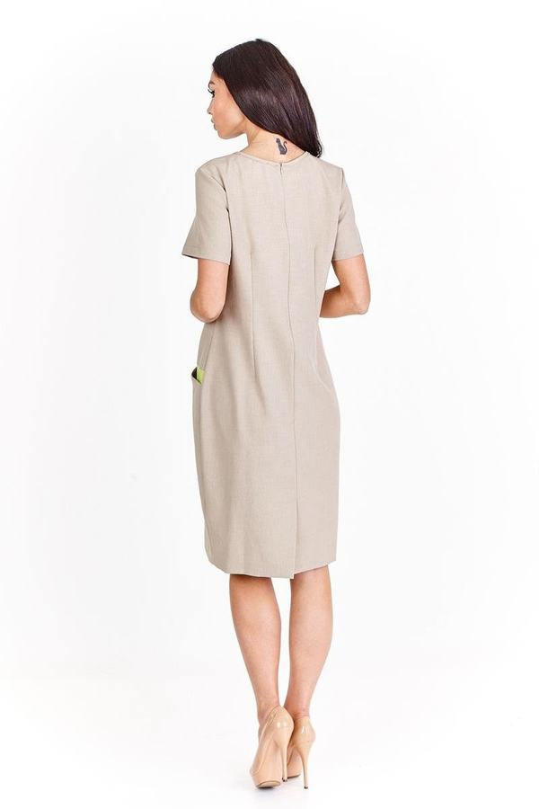 Sukienka FSU1012 BEŻOWY