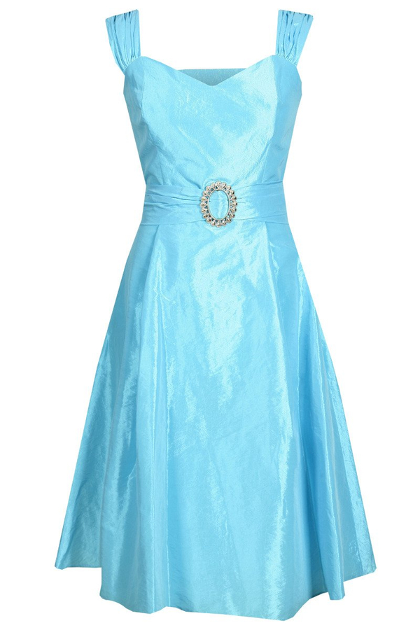 Sukienka FSU135 TURKUSOWY