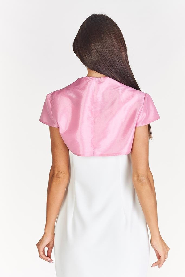 Bolerko FBL172 RÓŻOWY tafta