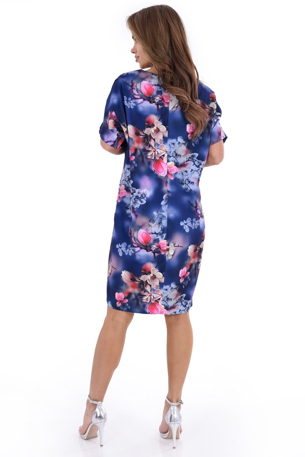 Sukienka FSU1116 CHABROWY różowo beżowe magnolie