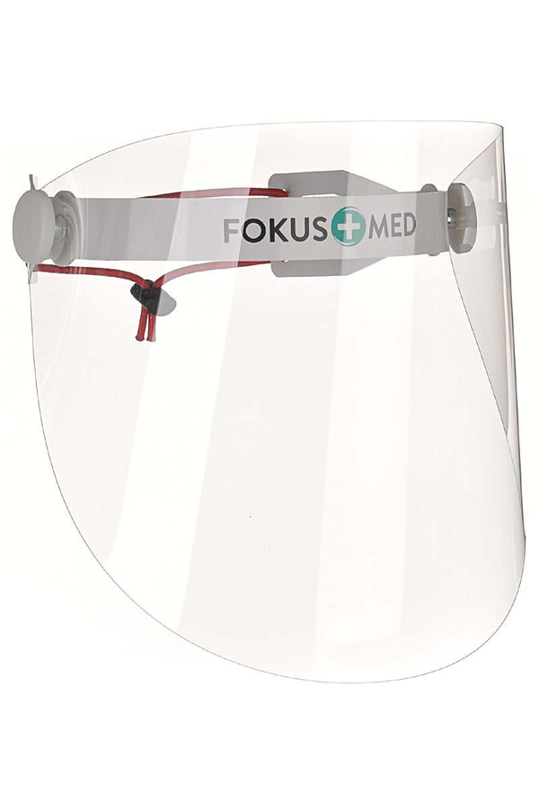 Pakiet 5 szt. Przyłbica ochronna uchylna wielokrotnego użytku CZERWONY