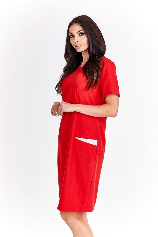 Sukienka FSU1012 CZERWONY