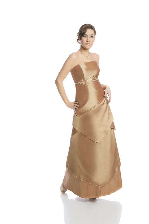 Sukienka FSU072 ZŁOTO STARE