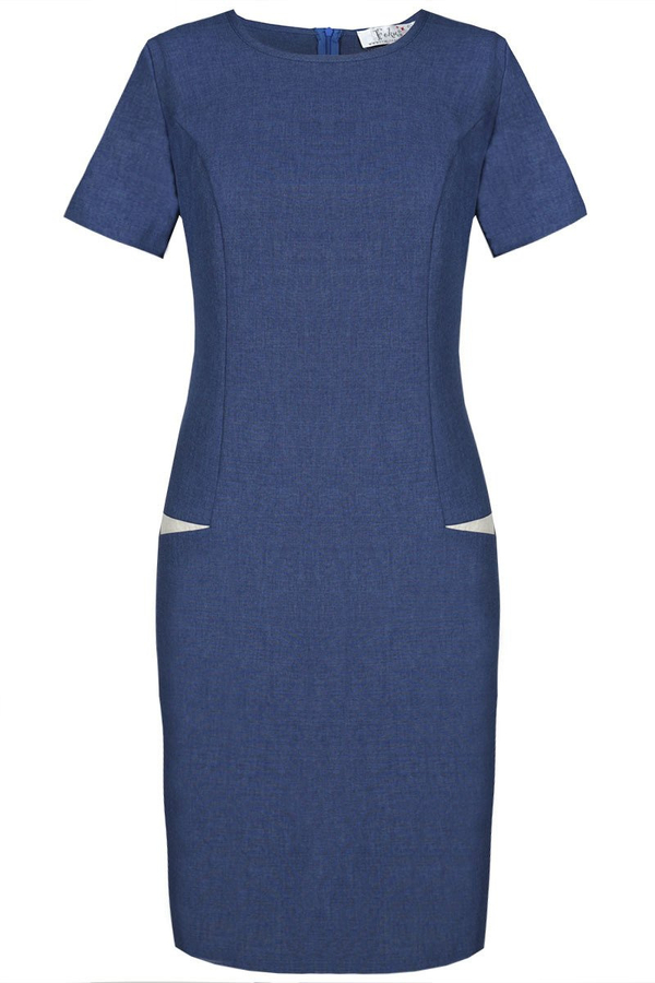 Sukienka FSU1012 JEANSOWY CIEMNY