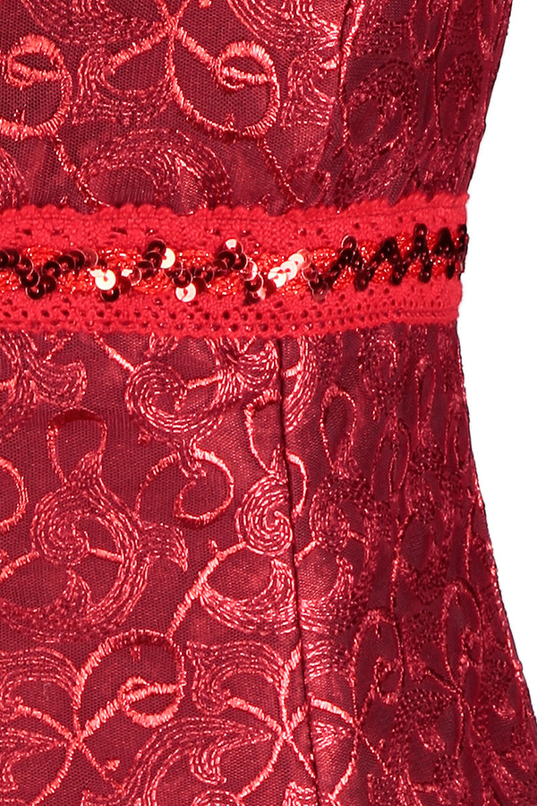 Sukienka FSU161 CZERWONY CIEMNY