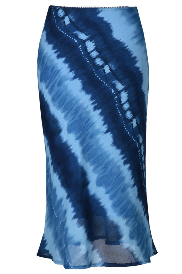 Spódnica FSP771  NIEBIESKI + GRANATOWY