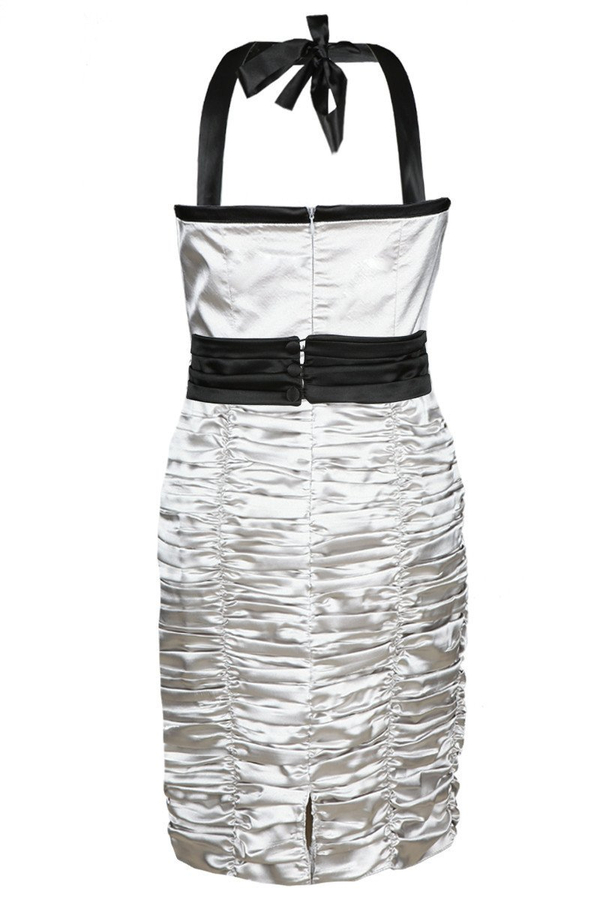 Sukienka FSU190 SZARY JASNY