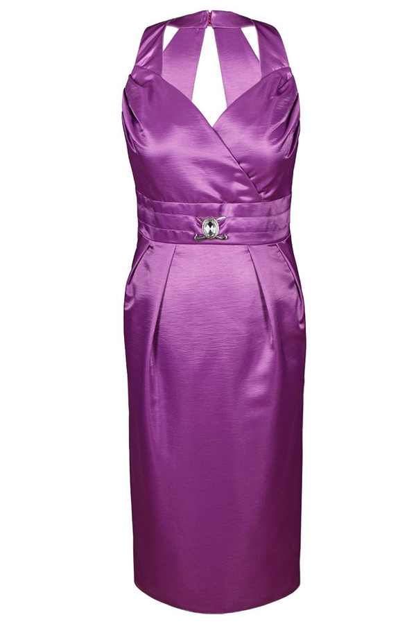 Sukienka FSU925 AMARANTOWY CIEMNY