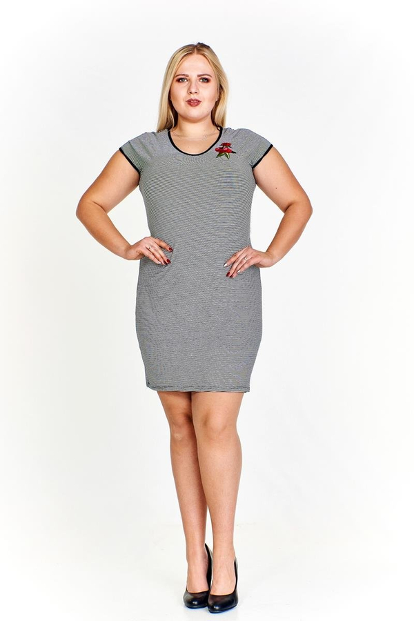 DARBET Sukienka M4466 biały + granatowy