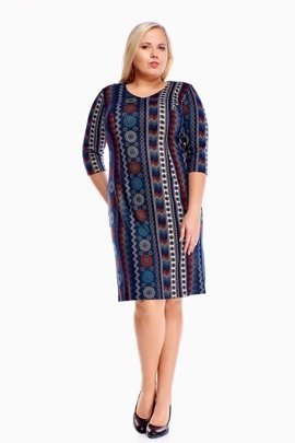 Sukienka FSU893 ZIELONY kółka