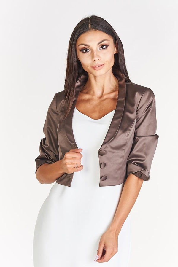 Żakiet FZA922 CZEKOLADOWY