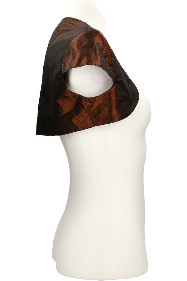 Bolerko FBL172 BRĄZOWO-MIEDZIANY  tafta