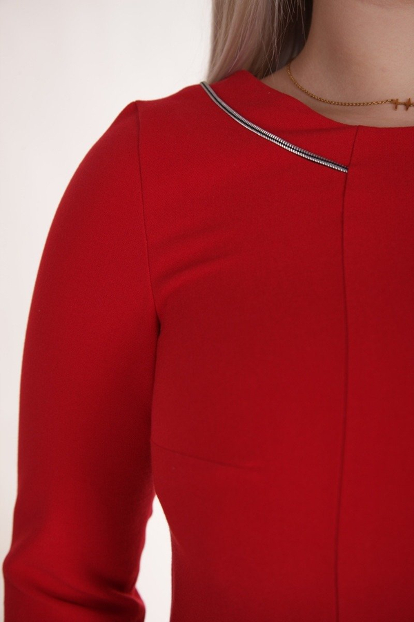 Sukienka FSU891 CZERWONY