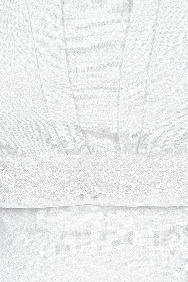 Sukienka FSU926 BIAŁY + SREBRNA NIĆ