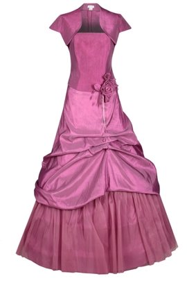 Sukienka FSU038 AMARANTOWY ŚREDNI