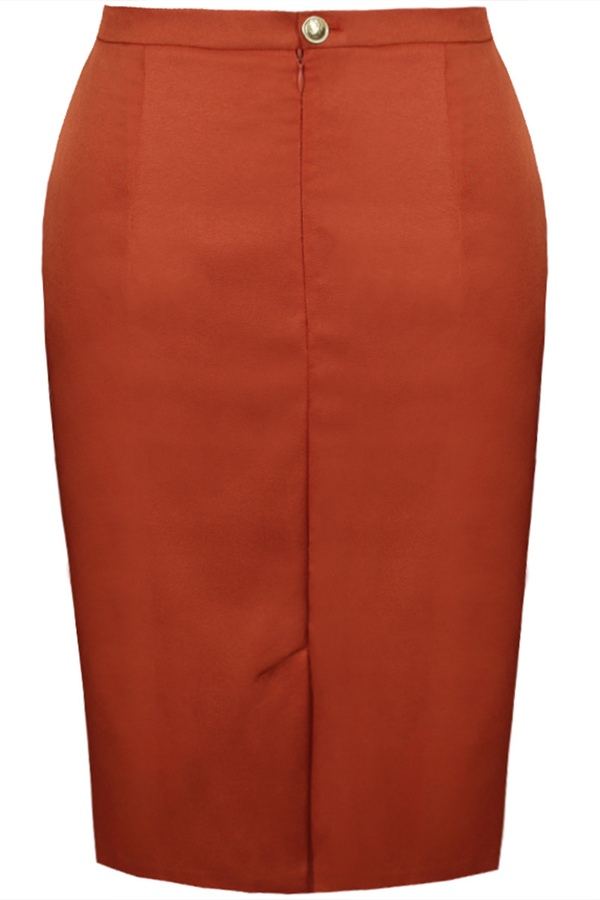 Spódnica FSP641 POMARAŃCZOWY MOCNY