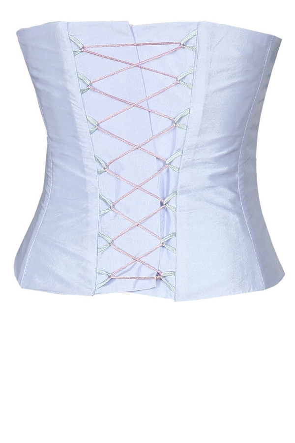 Gorset FGR042 FIOLETOWY tafta