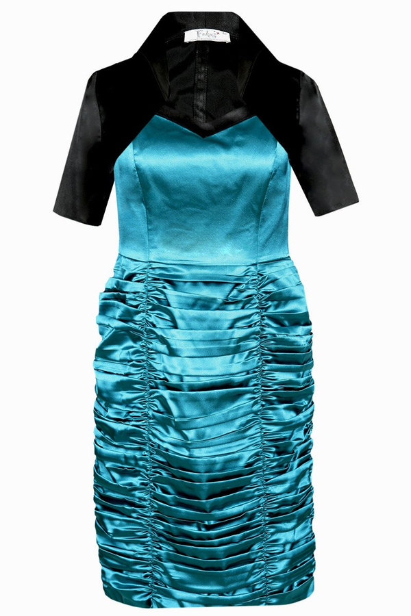 Sukienka FSU190 ZIELONY MORSKI