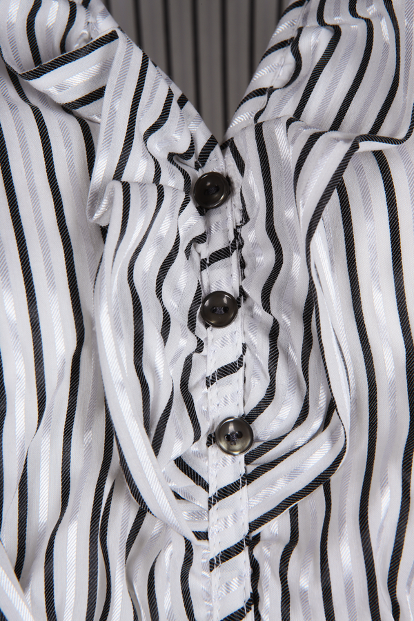 Sukienka FSU455 SZARY BIAŁY