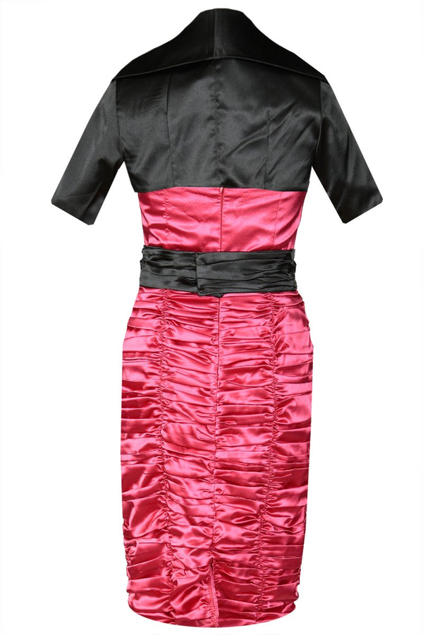 Sukienka FSU190 MALINOWY