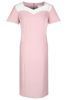 Sukienka FSU899 RÓŻOWY BLADY + EKRI