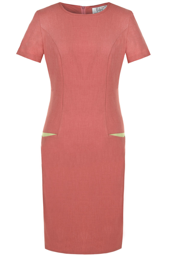 Sukienka FSU1012 KORALOWY