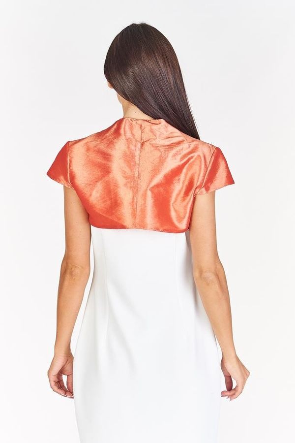 Bolerko FBL172 POMARAŃCZOWY tafta