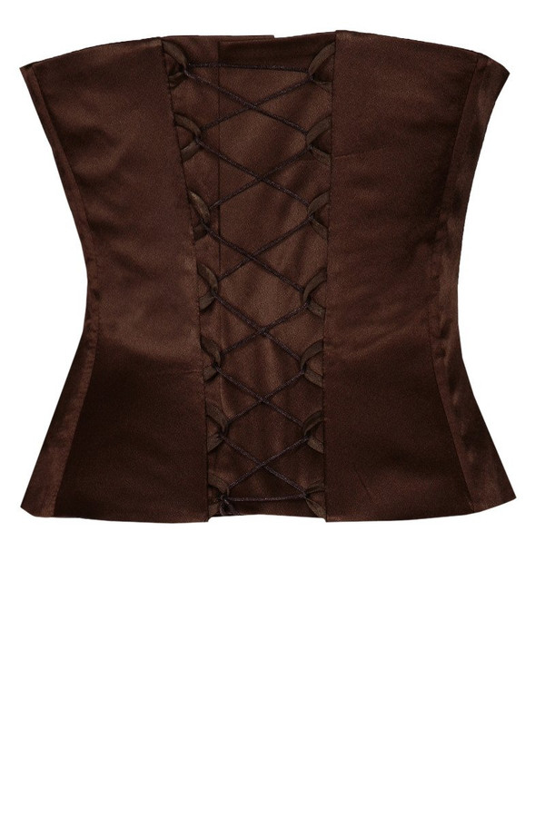 Gorset FGR042 CZEKOLADOWY