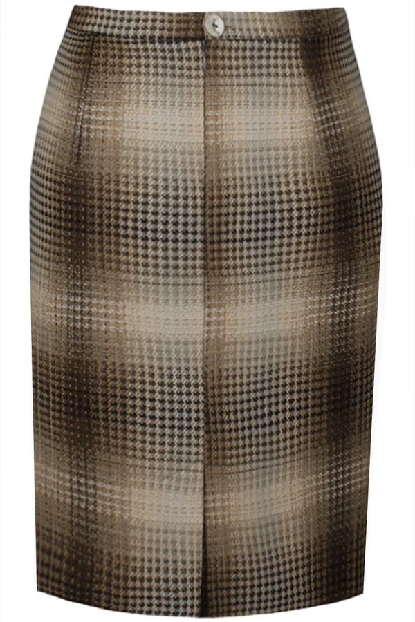 Spódnica FSP641 BEŻOWY + STARE ZŁOTO