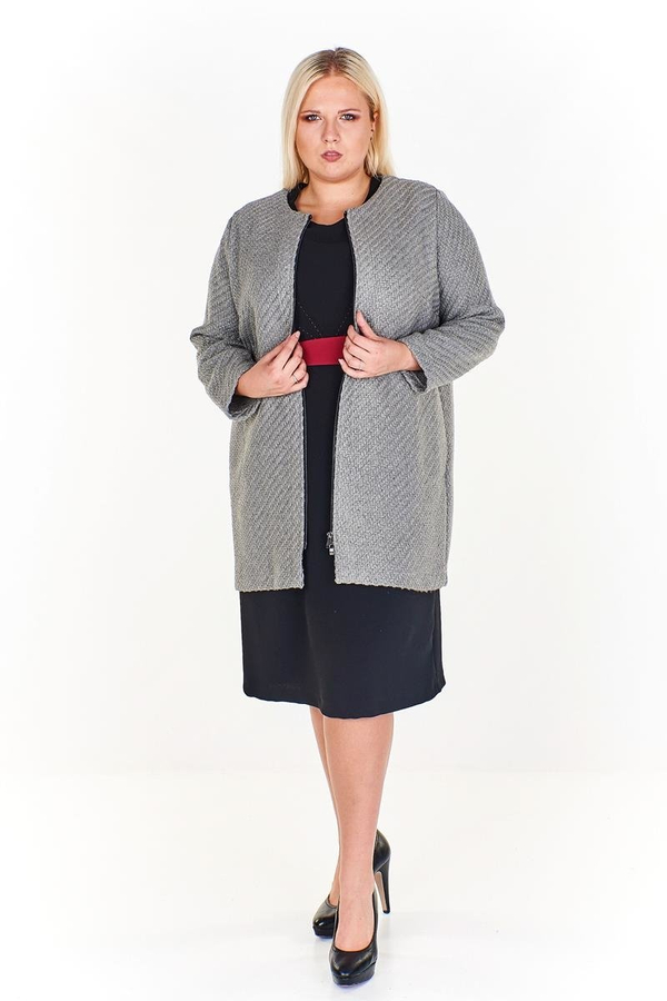 Płaszcz FPL886 SZARY