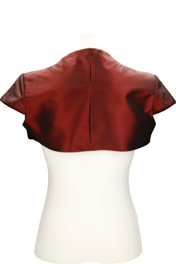 Bolerko FBL172 BORDOWY tafta