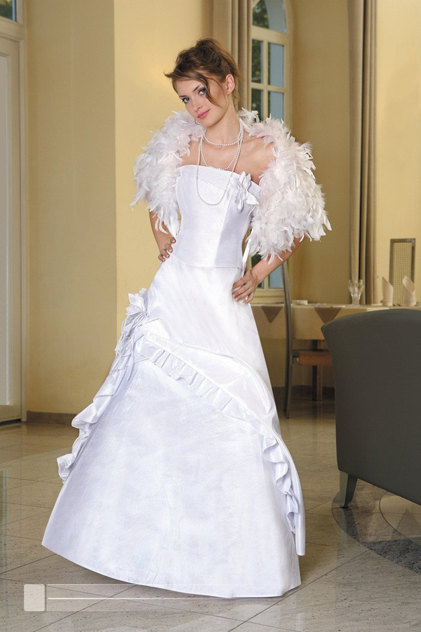 Sukienka FSU074 BIAŁY BIAŁY