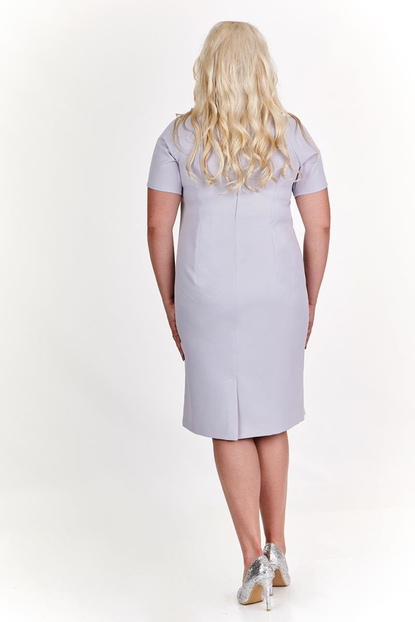 Sukienka FSU869  SZARY JASNY