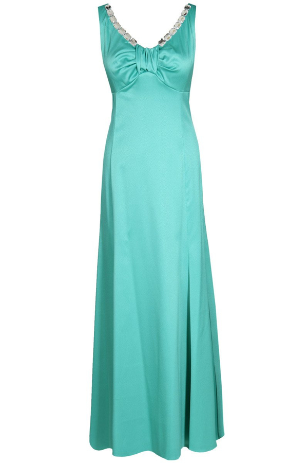 Sukienka FSU1023 TURKUSOWY CIEMNY