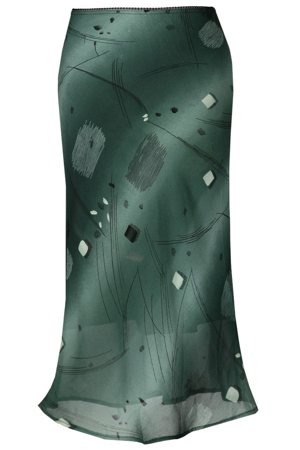 Spódnica FSP771 ZIELONY CIEMNY