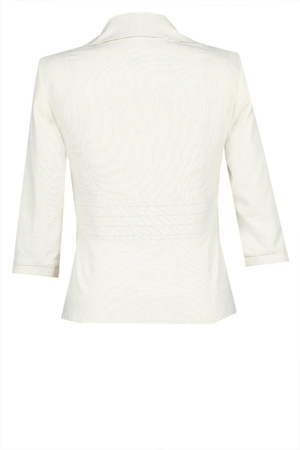 Żakiet FZA672 EKRI + ZŁOTA NIĆ