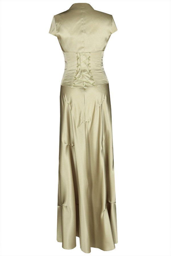 Sukienka FSU019 BEŻOWY CIEMNY