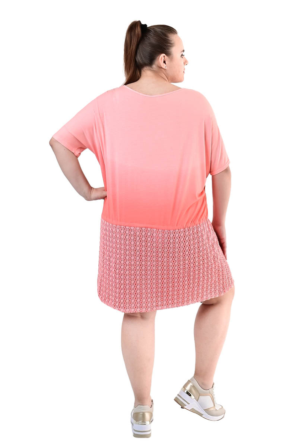 Tunika FTU1081 KORALOWY ombre