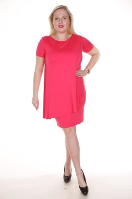 Sukienka FSU689 MALINOWY