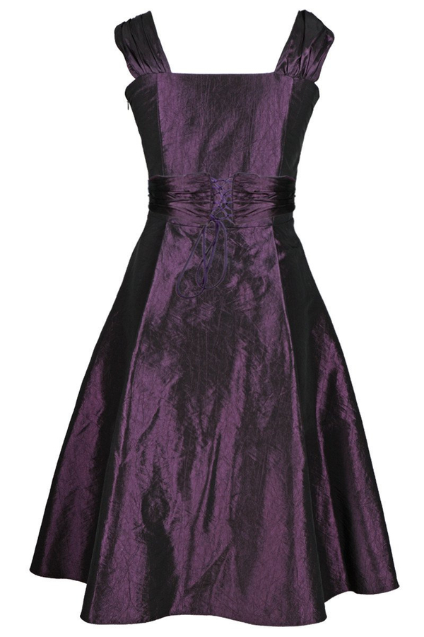 Sukienka FSU135 ŚLIWKOWY CIEMNY