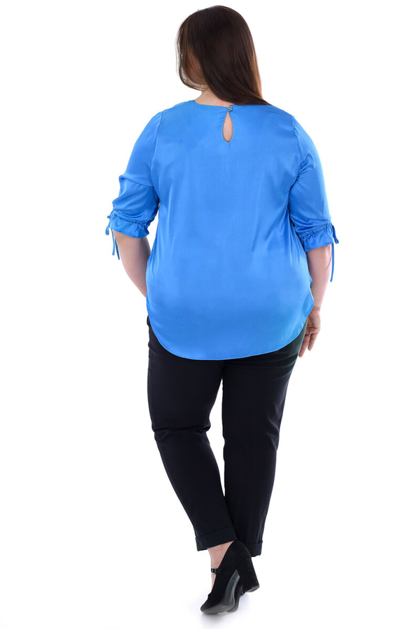 Bluzka FBZ1034 NIEBIESKI gładki