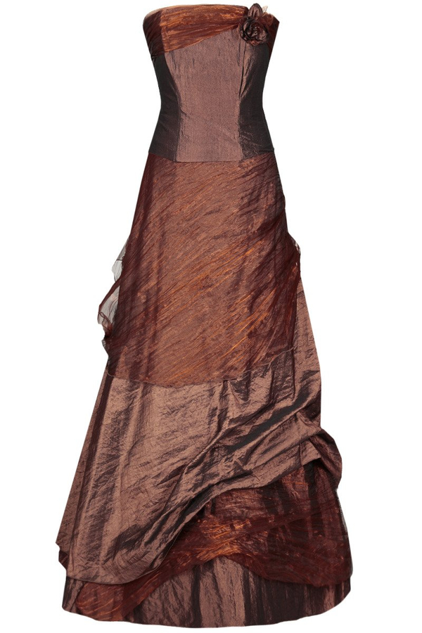 Sukienka FSU061 MIEDZIANO-RÓŻOWY