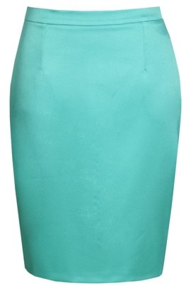 Spódnica FSP641 TURKUSOWY ŚREDNI