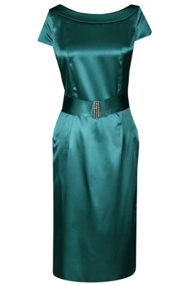 Sukienka FSU199 ZIELONY MORSKI