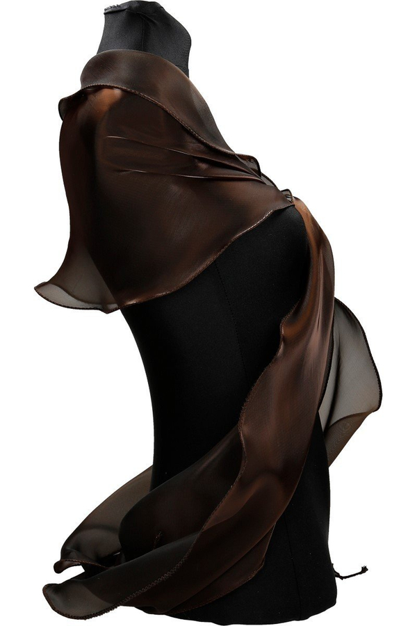 Szal FSZ056 CZEKOLADOWY CIEMNY