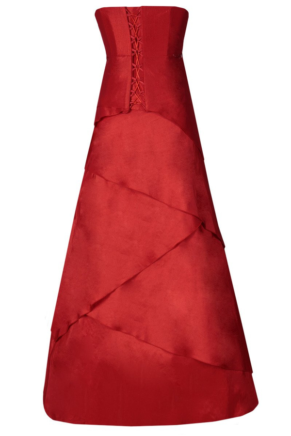 Sukienka FSU072 CZERWONY