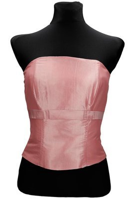 Gorset FGR082  RÓŻOWY JASNY  tafta