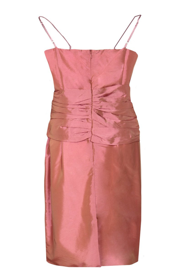 Sukienka FSU202 RÓŻOWY-CEGLASTY