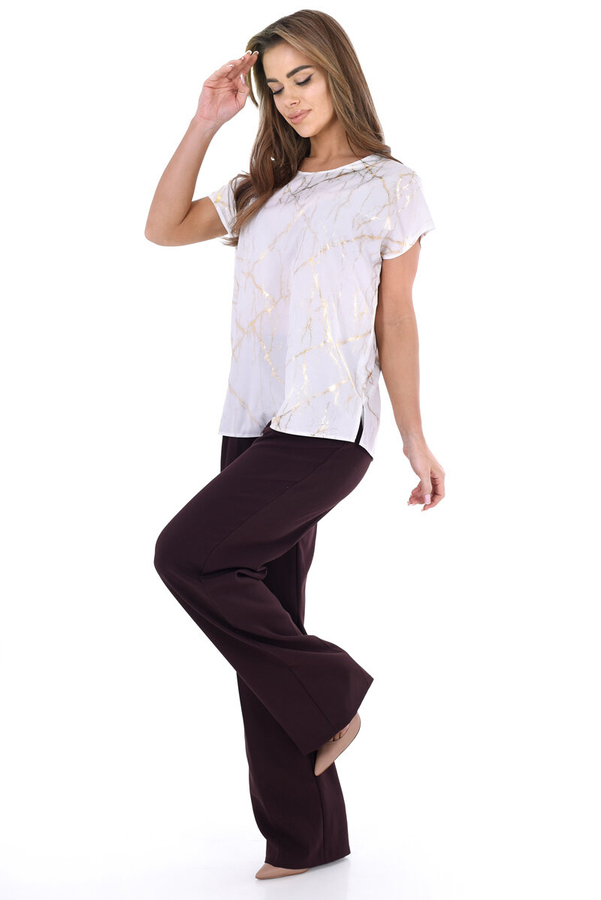 Bluzka FBZ873 EKRI złote pęknięcia